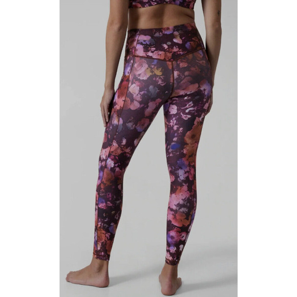Athleta Salutation Stash Pocket II Printed Tight, Dappled Bloom Sz. XXS MSRP $98 - Picture 3 of 4